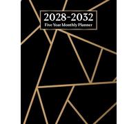 2028-2032 Monthly Planner 5-years: Productivity Journal with Yearly Goals, Task Management Sections, Notes Pages and More | Large Print 8.5 x 11 Inch ... | Simple Monthly Planning Book | BLACK COVER