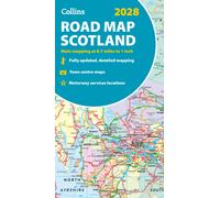 2028 Collins Road Map of Scotland : Folded Road Map