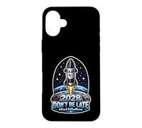 2028 Don't Be Late #BackToTheMoon Case for iPhone 16 Plus