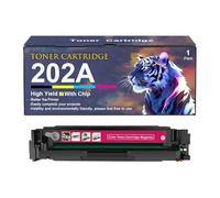 202A Toner Cartridge For HP LaserJet Pro M254dw M254nw M280nw M281fdw M281fdn Printers, 1400-1500 Pages High-Yield Ink Cartridge Replacement CF500A CF501A CF502A CF503A,Magenta-1 Set