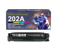 202A Toner Cartridge For HP LaserJet Pro M254dw M254nw M280nw M281fdw M281fdn Printers, 1400-1500 Pages High-Yield Ink Cartridge Replacement CF500A CF501A CF502A CF503A,Black-1 Set