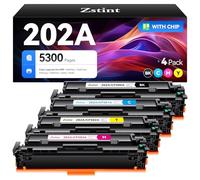 202A Toner Cartridge Set 4-Pack Replacement for HP 202A 202X CF500A CF501A CF502A CF503A Compatible HP Color Laserjet Pro MFP M281cdw M281fdw M254dw M254dn M254nw M281fdn M280nw M254 M281 Printer Ink