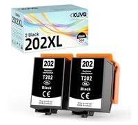 202XL Ink Cartridges Compatible for 202 Ink for Epson XP6100 for Epson XP6105 Ink Cartridges for XP-6100 XP-6105 XP-6000 XP-6005 XP-6001 Printer (2 PACK)