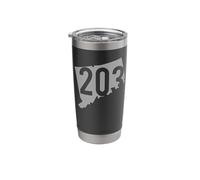 203 Area Code, Bridgeport, Danbury, East Haven, Connecticut Stainless Steel Insulated Tumbler