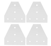 203040 T Shape Joining Plate Aluminium Alloy 5 Hole Joint Bracket High Hardness Infinite Positioning Construction 3D Printer CNC Robot Silver (Model 3030T)