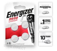 2032 CR2032 ENERGIZER Batteries DL2032 3V Lithium Coin Cell EXPIRY 10/2033