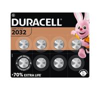 2032 Lithium Coin Batteries 3V (8 Pack) - Up to 70% Extra Life - Baby Secure Technology - For Use in Key Fobs, Home Devices, Fitness and Medical