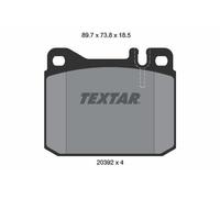 2039213 BRAKE PAD SET, DISC BRAKE TEXTAR