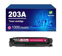 203A CF540A CF541A CF542A CF543A Toner Cartridge Compatible For HP LaserJet Pro M254dw M254nw M280nw M281fdw M281fdn Printer,Magenta-1 Pack