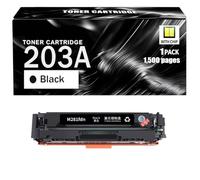 203A Toner Cartridge Compatible For HP with Chip | 1,500 Pages For HP Color LaserJet M254nw M254dn M254dw M280nw M281fdn M281cdw M281fdw T6B81A,Black