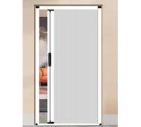 203CM Tall Concertina Doors Internal White, Hidden Accordion Sliding Door for Room Divider/Kitchen/Bathroom with Lock, No-Drill & Easy to Install, Custom Size(86x203cm)