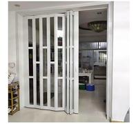 203cm Tall Concertina Folding Door - Space-Saving Acrylic/PVC Internal Door for Laundry Room, Bathroom Shower, or Doorway - Temporary Solution for Maximum Flexibility