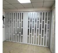 203cm Tall Folding Door - Space-Saving Concertina Design Acrylic/PVC Panels for Laundry Room Bathroom Shower & Functal Solut for Doorways