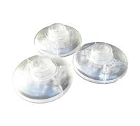 204 2A Waterproof In-line Light Switches On Line Foot Pedal Pushbutton Push Button Switches for Lamps, 2-Pack IDGTTLDF(Transpartent-Round)
