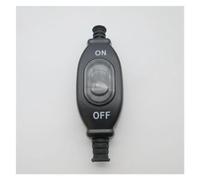 204 IP65 waterproof and dustproof in-line switch silver contact double cut switch high working power switch button 3A 250V(Black With Word,8mm)