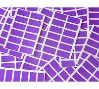 204 Labels, 25x12mm Rectangular, Dark Purple Violet, Colour Code Stickers, Self-Adhesive Sticky Coloured Dots