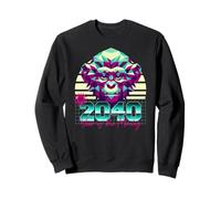 2040 Year of the Monkey 80s Retro Vaporwave Chinese Zodiac Sweatshirt