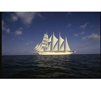 204000 Magnificent Four masted Star Clipper Ship In Mediterranean A4 Photo Poster Print 10x8