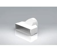 204mm x 60mm Ducting Flat to Round (125mm) Adapter