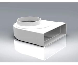 204x60 Plenum 204x60mm with 125mm Round Spigot