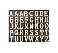 205 Pieces 2 Inch Wooden Letters Wood Alphabets for Crafts,Organized with Extra Common Letters