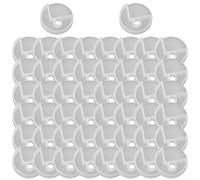 2050pcs Mirror Fixing Kit with Plastic Mounting Clips and Screws for Frameless Glass, Panel Installation on Walls, Doors, Cabinets, and Similar Surfaces (A 50pcs)