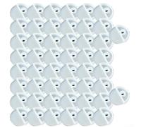 2050pcs Plastic Wall Mounting Clips Fixing Kit for Frameless Mirror Installation with Screws, Suitable for Holding Glass and Panels on Doors and Cabinets (B 50pcs)