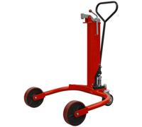 205L Hydraulic Drum Truck - 300mm Lifting Height - Heavy Duty Wheels - Brake