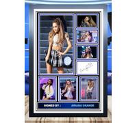 (206) Ariana Grande Signed Framed Autograph Signature A4 (21 X 297 CM) Art Work Wall Art Display Great Gift Idea (REPRINT) #####
