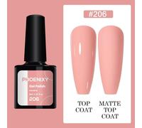 (206) PHOENIXY 8ml Gel Nail Polish Sequins Soak Off UV Gel Semi Permanent Varnish Colorful Nail Gel Polish DIY At Home Nail Art Polish