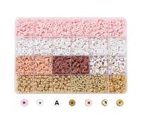 2064 Pcs Clay Beads Bracelet Making Kit,Adult Jewellery Making Kit for DIY Friendship Bracelet Set with Clear Storage Box Gold Spacer Letter Beads for Bracelets Gift