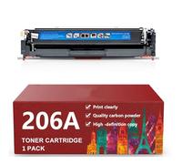 206A Toner Cartridges Black (with Chip) Works with HP Color Pro MFP M283fdw M283cdw, Pro M255dw M255nw, MFP M282nw M283 M282 M255 Printer,C-With chip