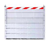 206cm Long Reusable Flood Defence Barriers for Garage Doors - Removable Water Baffle Store Entrance Aluminum Floodgate Easy to Install and Disassemble(206 * 120cm)