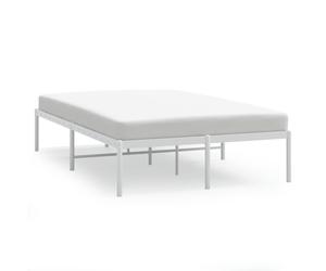 (207 x 125 x 31 cm, without headboard) vidaXL Metal Bed Frame with Headboard Bedroom Metal Platform Bed Base Bedstead