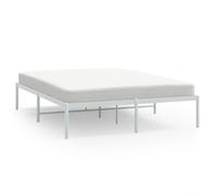 (207 x 146 x 31 cm, without headboard) vidaXL Metal Bed Frame with Headboard Bedroom Metal Platform Bed Base Bedstead