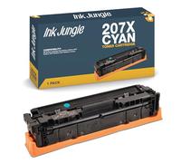 207A / 207X Black / Cyan / Magenta / Yellow / Multipack Compatible Toner Cartridges With Chip For HP M255dw M255nw M282nw M283fdn M283fdw Printers Replaces HP 207A or 207X (207X Cyan, 1)