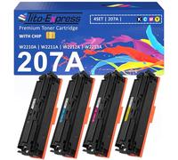 207A 207X XL with Chip Compatible with Toner HP Color Laserjet Pro M255dw M255nw MFP M283fdw M283fdn M282nw M283fdn Toner for HP W2210A W2211A W2212A W2213A Set Black, Magenta, Yellow, Cyan 4