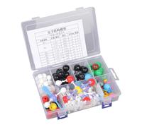 207Pcs ABS Molecular Model Set for Student Learning Include 79 Atoms 110 Connectors 18 Electron Clouds Teaching Aid