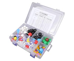 207Pcs Chemistry Molecular Model Set for Biochemistry Study with 79 Atoms 18 Electron Clouds 110 Connectors for Students Chemistry Model Set