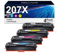 207X Multipack Toner Cartridges Compatible with HP 207X 207A W2210X W2211X W2212X W2213X for Color Laserjet Pro MFP M283fdw M283fdn M282nw M255dw M255nw Printer (No Chip, With Tool)