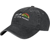 208 Men Women Baseball Cap Milf Man I Love Frogs Sun Hat Adjustable Hip Hop Cap Breathable Sports Hat for Outdoor Summer Sport