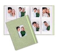 208 Photos Polaroid Photo Album Fits Fujifilm Instax Mini 12, 11, 9, 8, 40 Cameras Compatible with Polaroid Snap, Z2300, SocialMatic Instant Cameras ZIP Instant Printer, Grass Green 1 Pack