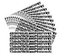 2080 Pieces Letter Stickers, 1/2 Inch Self-Adhesive Vinyl Alphabet Stickers Waterproof Stick On Letters Name Stickers for Water Bottles Mailbox Scrabooking Doors Signs Cars Trucks - Black, 10 Sheets