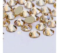 2088 Non Hotfix DIY Crystal Nail Art Decorations 8 Big 8 Small Strass Rhinestones Flat Back Stick-On Nails for Nail Art-Gold Shadow-SS20-1440Pcs