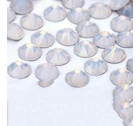 2088 Non Hotfix DIY Crystal Nail Art Decorations 8 Big 8 Small Strass Rhinestones Flat Back Stick-On Nails for Nail Art-White Opal-SS20-1440Pcs