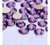 2088 Non Hotfix DIY Crystal Nail Art Decorations 8 Big 8 Small Strass Rhinestones Flat Back Stick-On Nails for Nail Art-Tanzanite-SS16-1440Pcs
