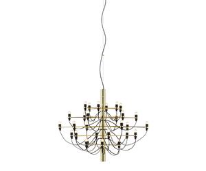2097/30 LED chandelier brass with frosted bulbs Flos - 8059607000021