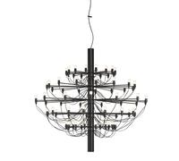 2097/75 Chandelier Black with Frosted Bulbs Flos - 8059607057766
