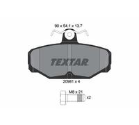 2098101 BRAKE PAD SET, DISC BRAKE TEXTAR