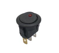 20A 12V 220V waterproof rocker switch LED lighting car boat round ON/OFF SPST switch(Red,220V)